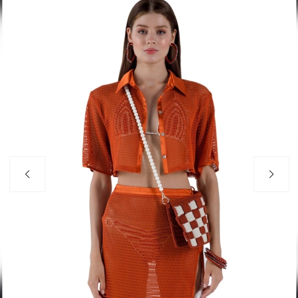 NWT | My Beachy Side Camelia Set Skirt + Top Size Small - Picture 5 of 11